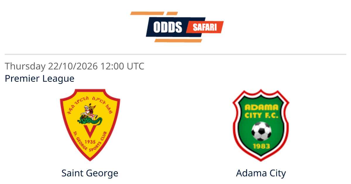 Odds comparison for Saint George - Adama City / Premier League Soccer ...