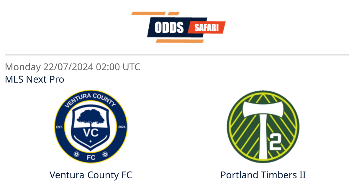 Odds comparison for Ventura County FC - Portland Timbers II / MLS Next ...
