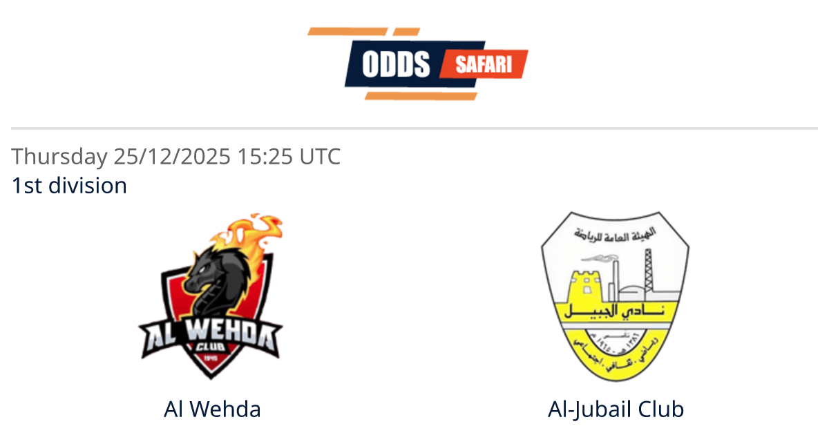 Odds comparison for Al Wehda - Al-Jubail Club / 1st division Soccer at ...