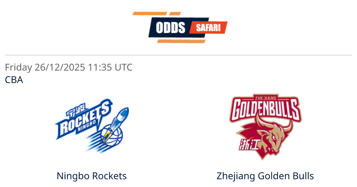 Odds comparison for Ningbo Rockets - Zhejiang Golden Bulls / CBA ...