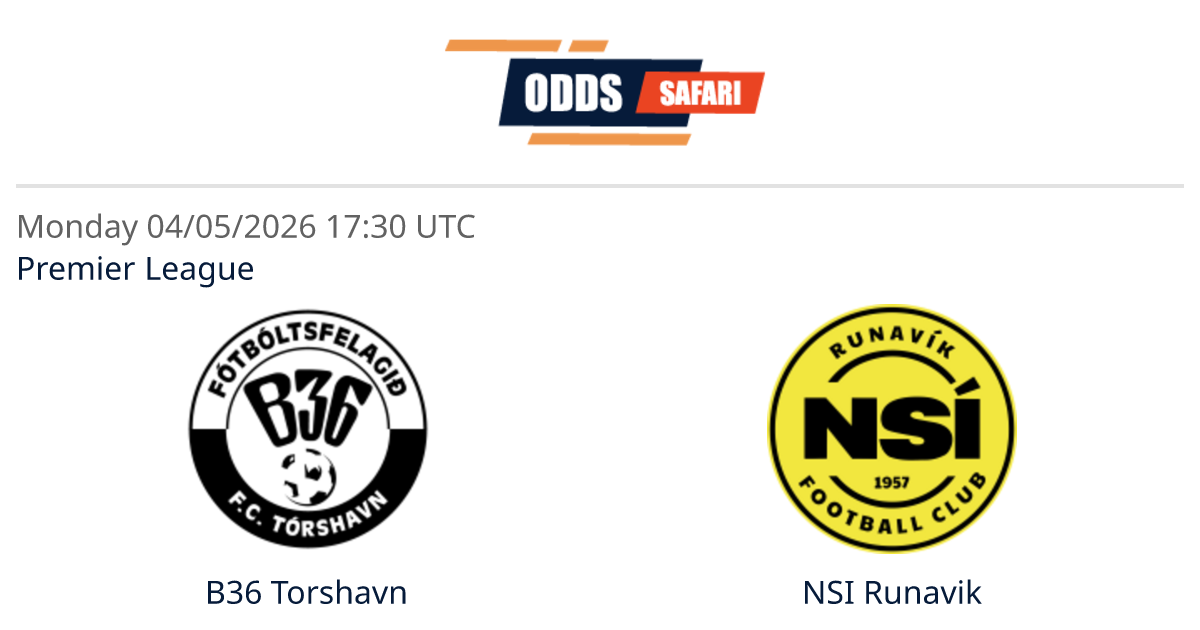 Odds comparison for B36 Torshavn - NSI Runavik / Premier League Soccer ...