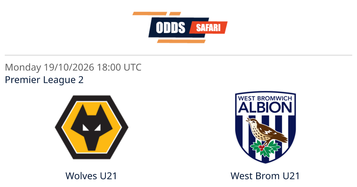 Odds comparison for Wolves U21 - West Brom U21 / Premier League 2 ...