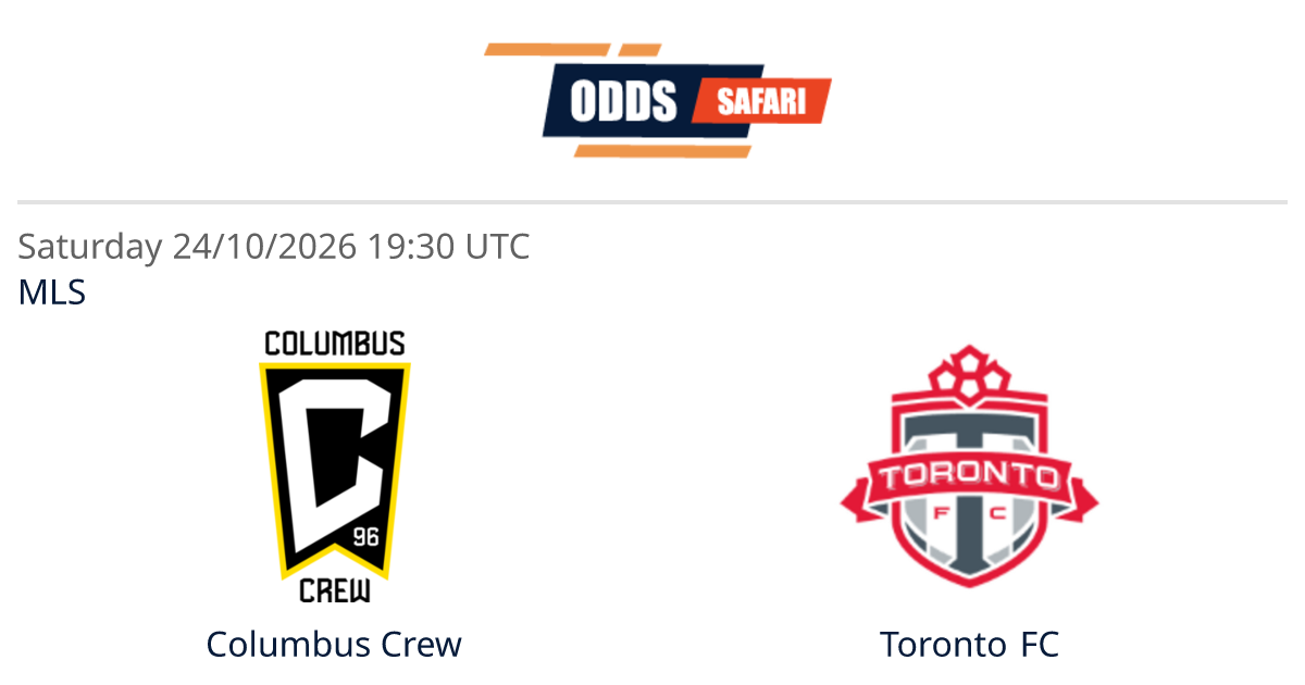 Odds comparison for Columbus Crew - Toronto FC / MLS Soccer at 24/10/26 ...