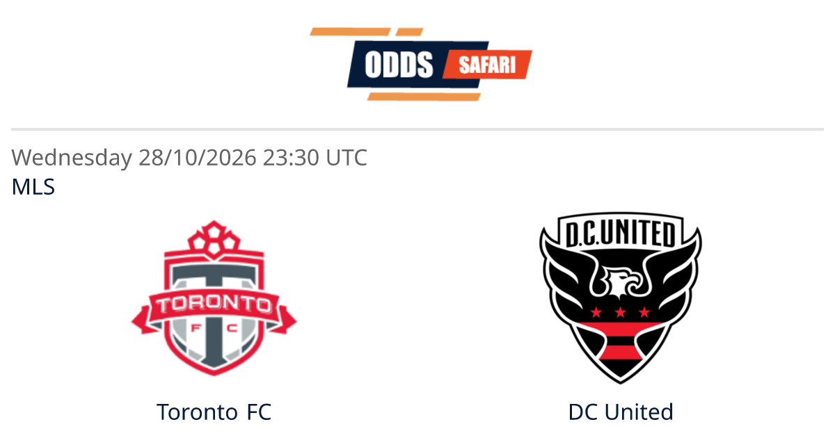 Odds comparison for Toronto FC - DC United / MLS Soccer at 28/10/26 ...
